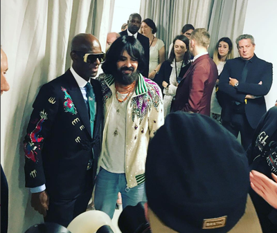 Dapper Dan Attends The Gucci Spring 2018 Show During Milan Fashion Week